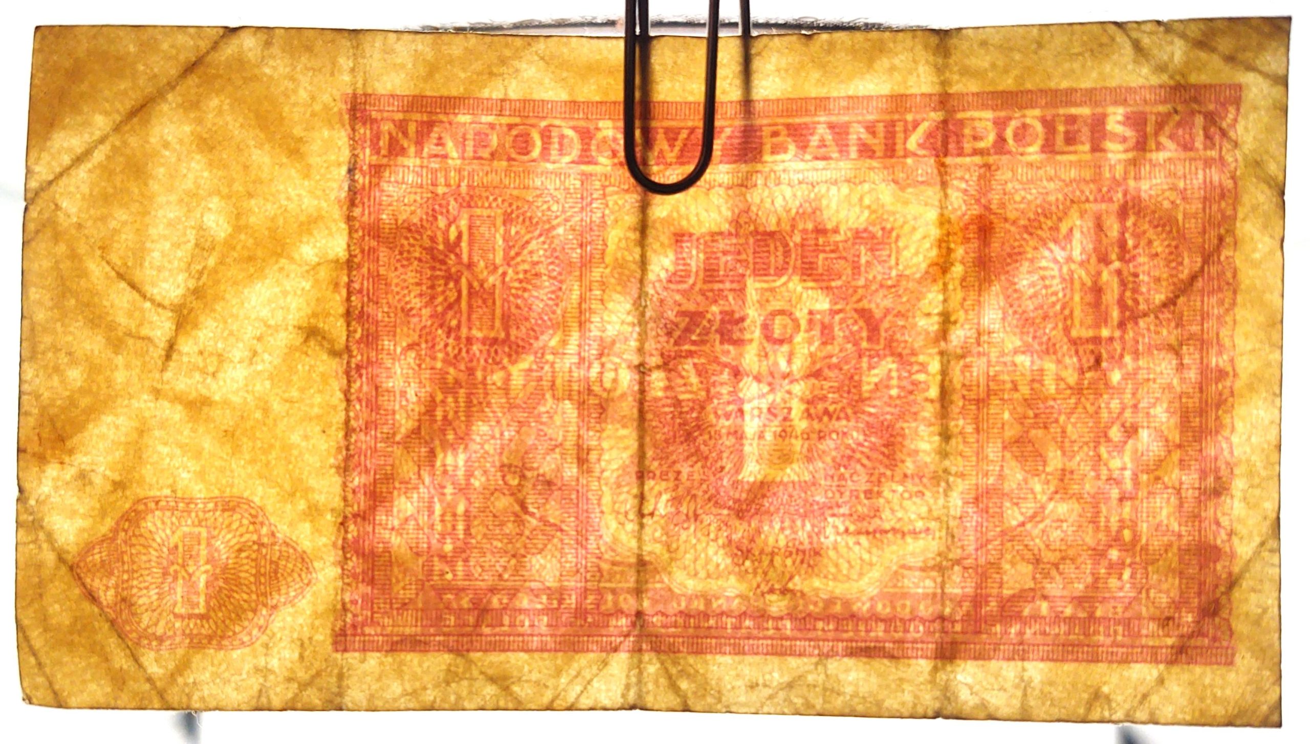 Banknot – 1 ZŁOTY, 1946 r.