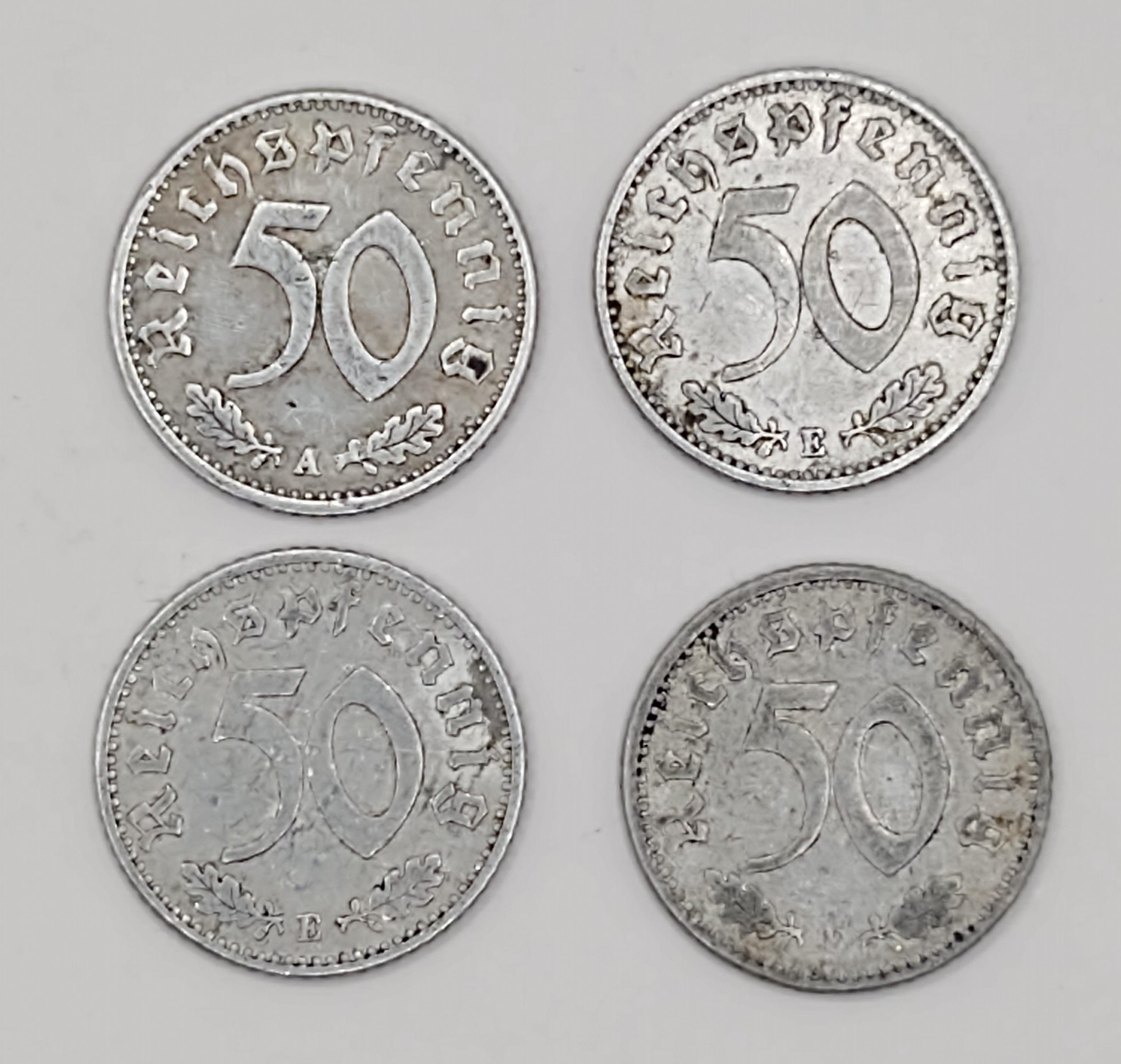 Zestaw monet - 50 Reichspfennig - Deutsches Reich