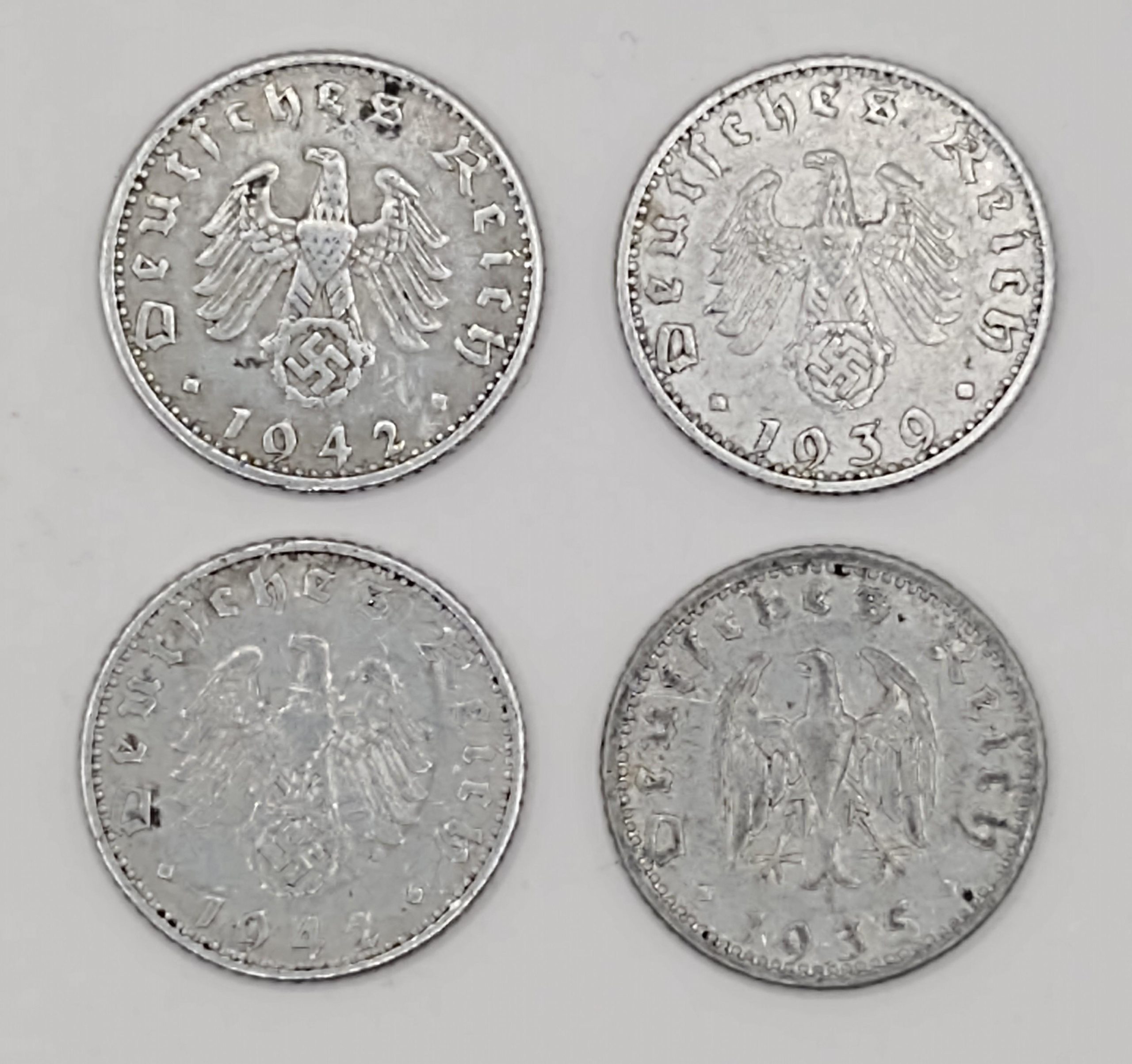 Zestaw monet - 50 Reichspfennig - Deutsches Reich