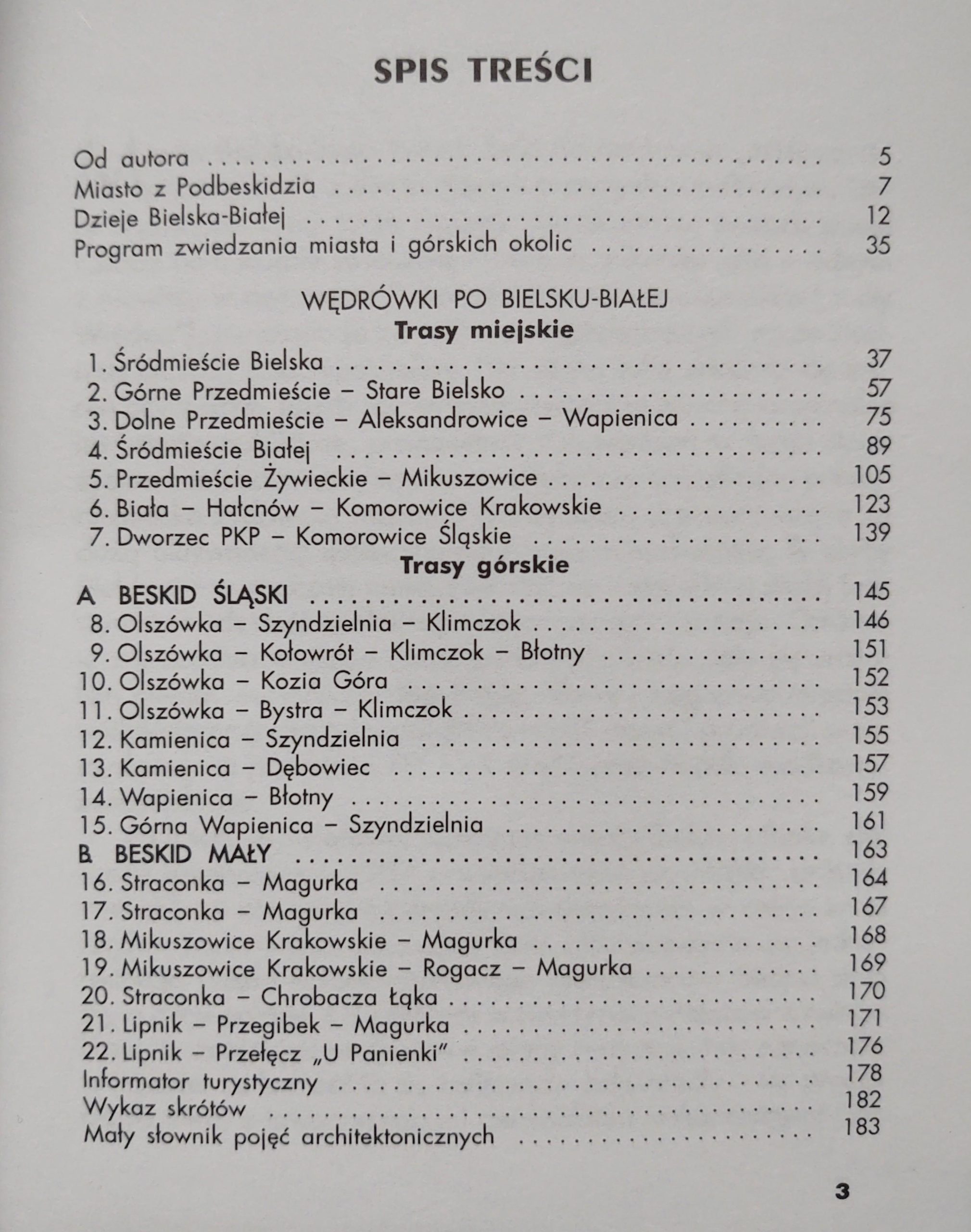 Książka "Przewodnik po Bielsku-Białej" Jerzy Polak, 2004 r.