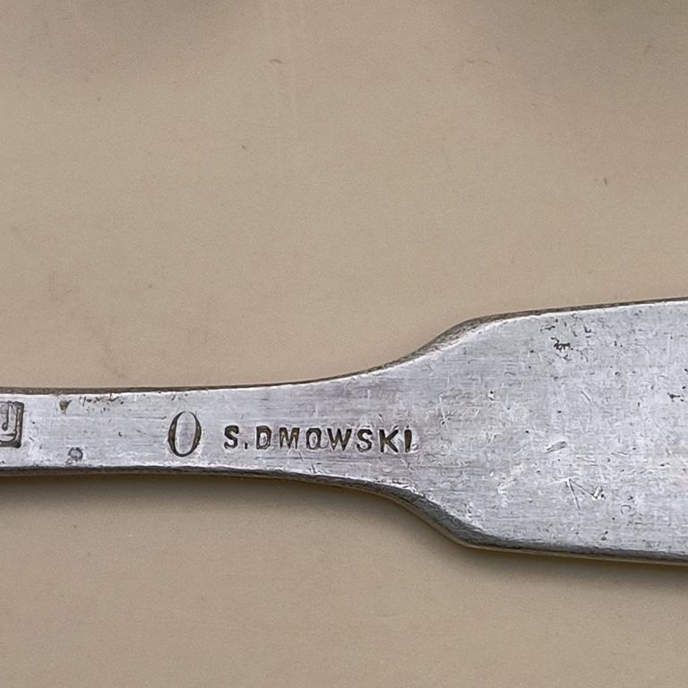 Zestaw łyżeczek z monogramem - Warszawa, Stefan Dmowski, lata 20/30-te