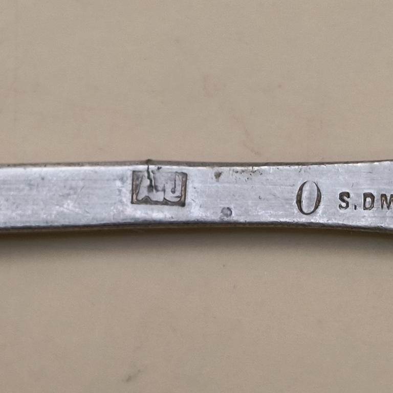Zestaw łyżeczek z monogramem - Warszawa, Stefan Dmowski, lata 20/30-te