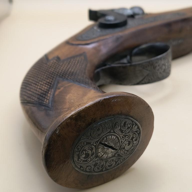 XIX-wieczny pistolet kapiszonowy - József Kirner, Węgry
