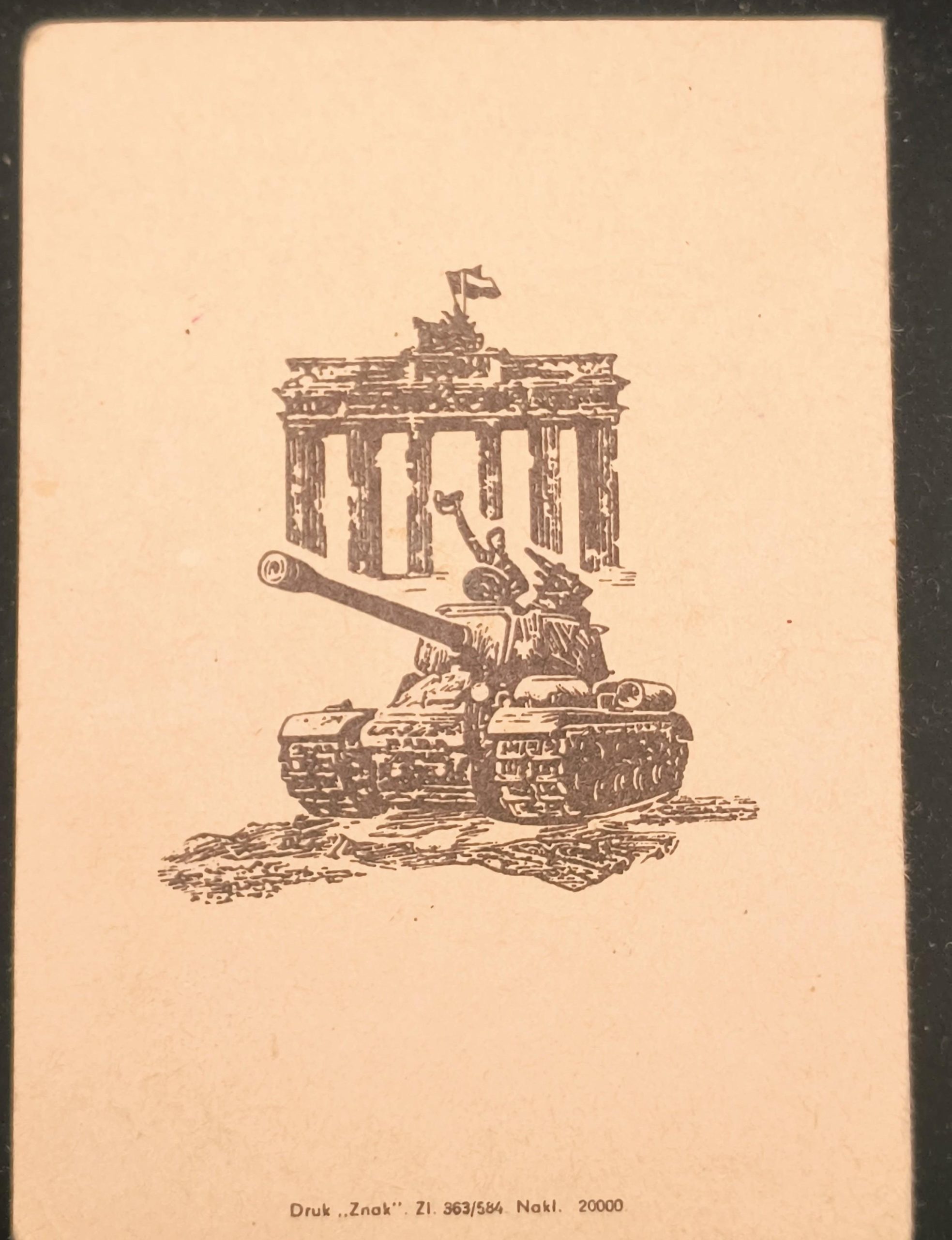 Odznaka Grunwaldu wraz z legitymacją 1971 r.