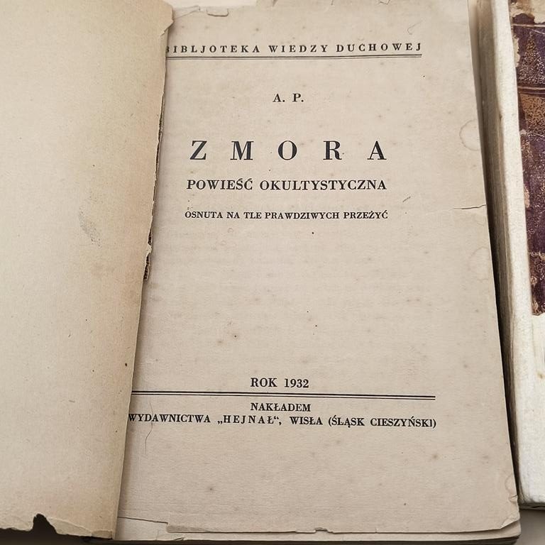 Zestaw dwóch książek: "Zmora", 1932 r. oraz "Umarli mówią", 1933 r., Agnieszka Wysocka