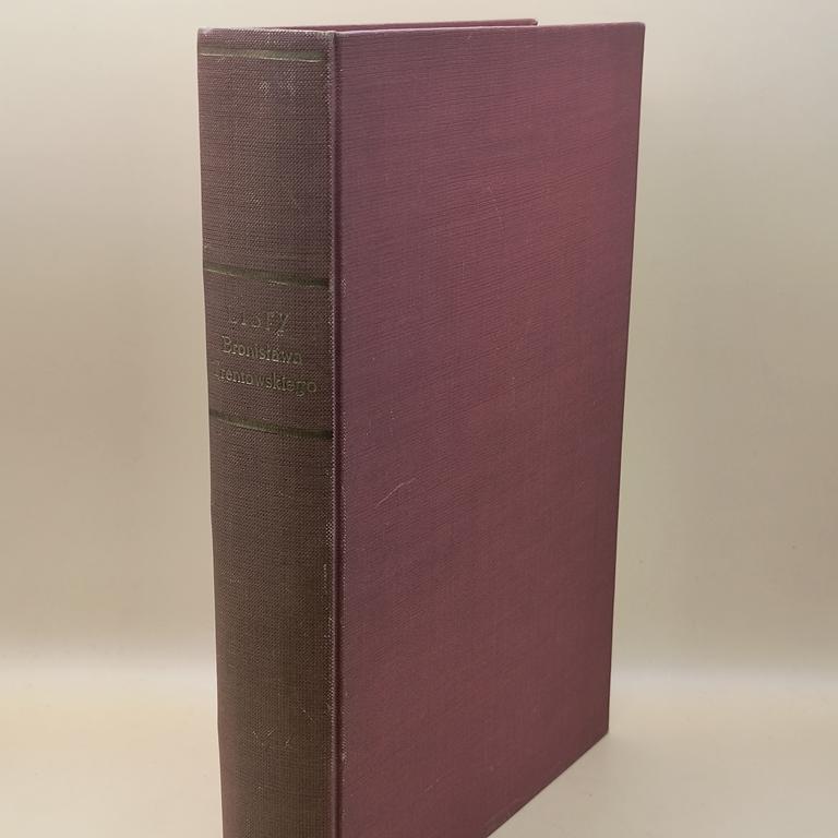 Książka "Listy Bronisława Trentowskiego (1836-1869)", zebrał i do druku przygotował Stanisław Pigoń, 1937 r.