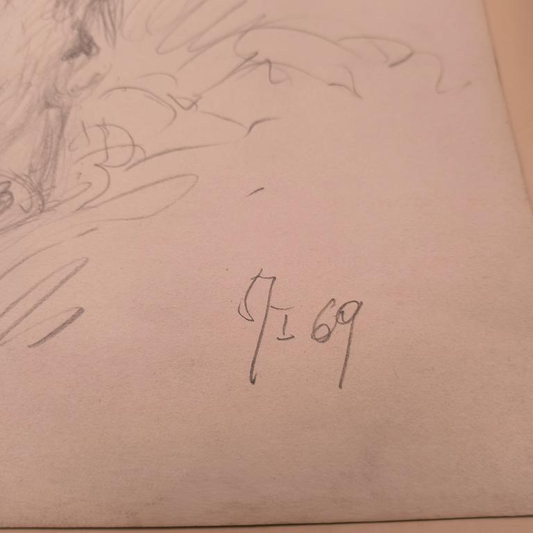 Portret dziecka - szkic ołówkiem na papierze