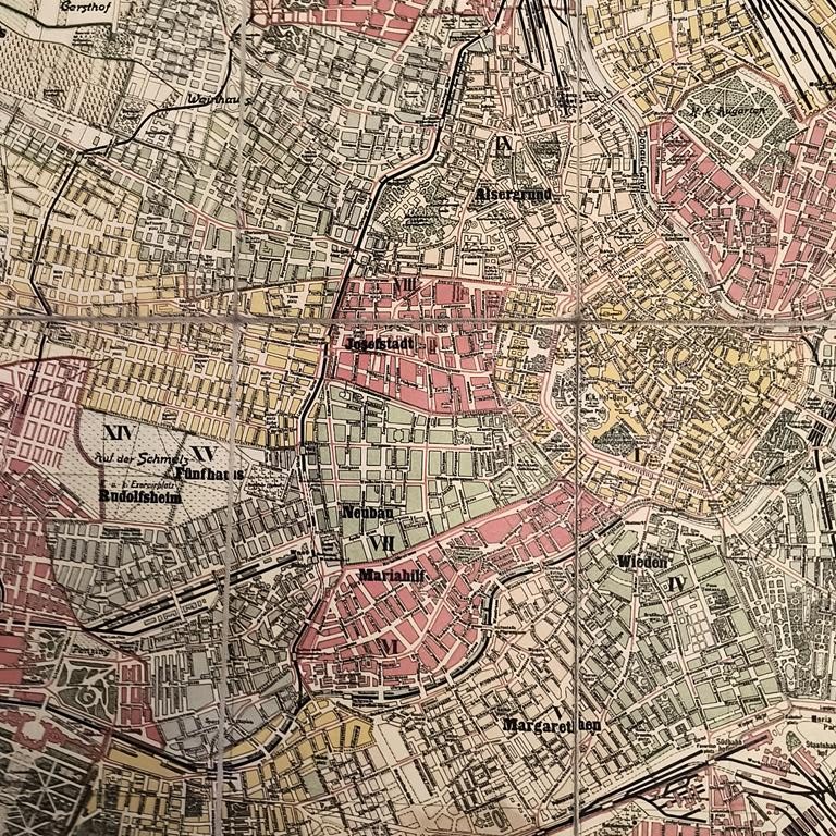 Plan Wiednia - GENERAL-PLAN DER K. K. REICHSHAUPT u. REZIDENZSTADT WIEN