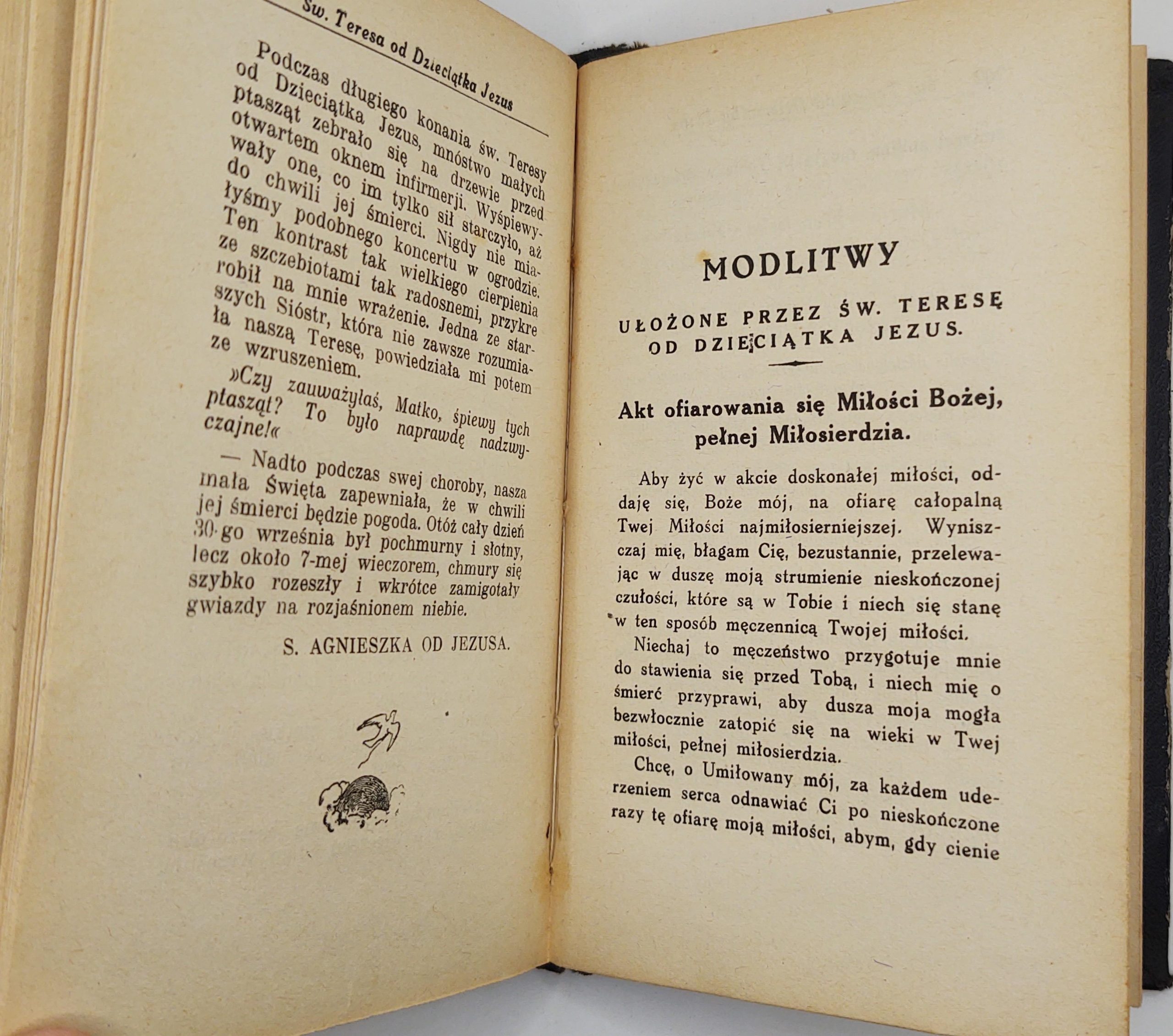 Książka "NOVISSIMA VERBA. Ostatnie rozmowy św. Teresy od Dzieciątka Jezus. Maj-wrzesień 1897 roku.", 1930 r.