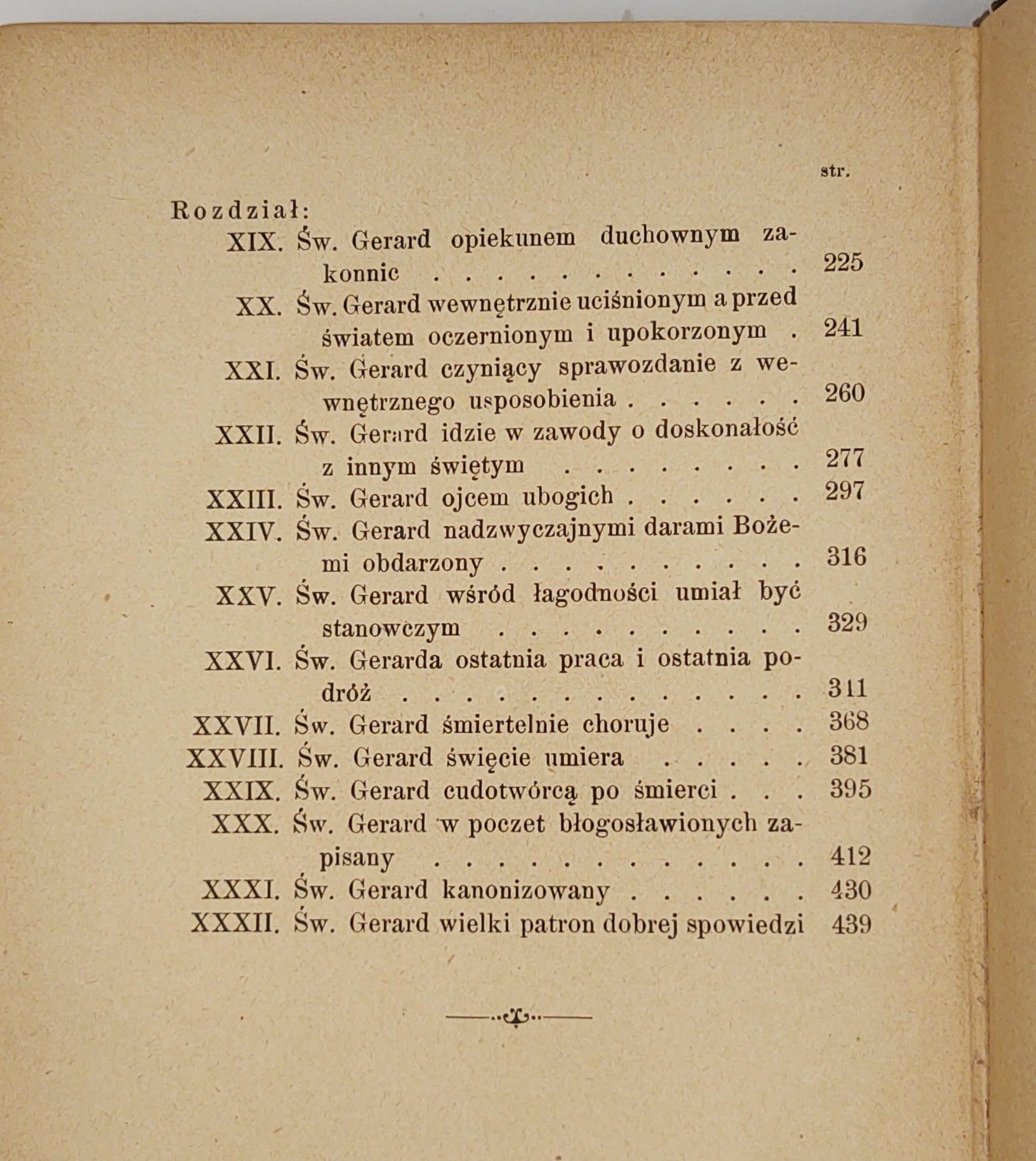 Książka "ŻYWOT ŚWIĘTEGO BRATA GERARDA MAJELLA" O. Bernard Łubieński, 1905 r.