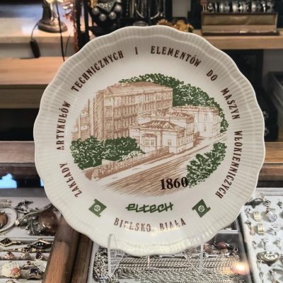 Talerz naścienny ELTECH Bielsko-Biała - porcelana Wałbrzych