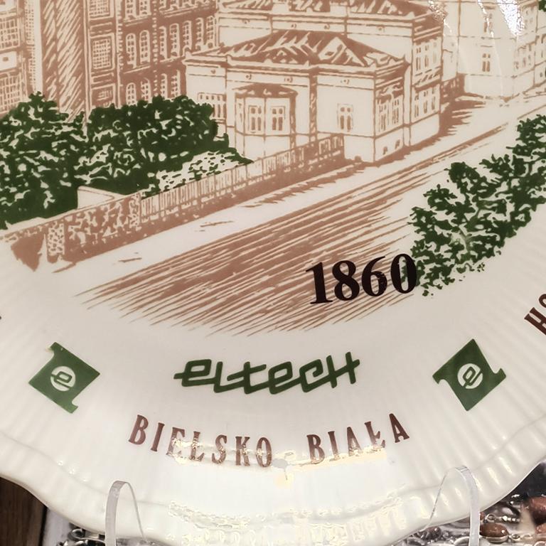 Talerz naścienny ELTECH Bielsko-Biała - porcelana Wałbrzych