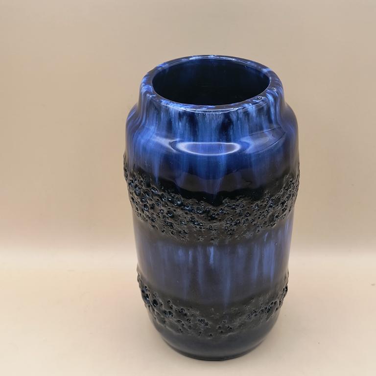 Wazon ceramiczny z lat 70. w stylu Fat Lava