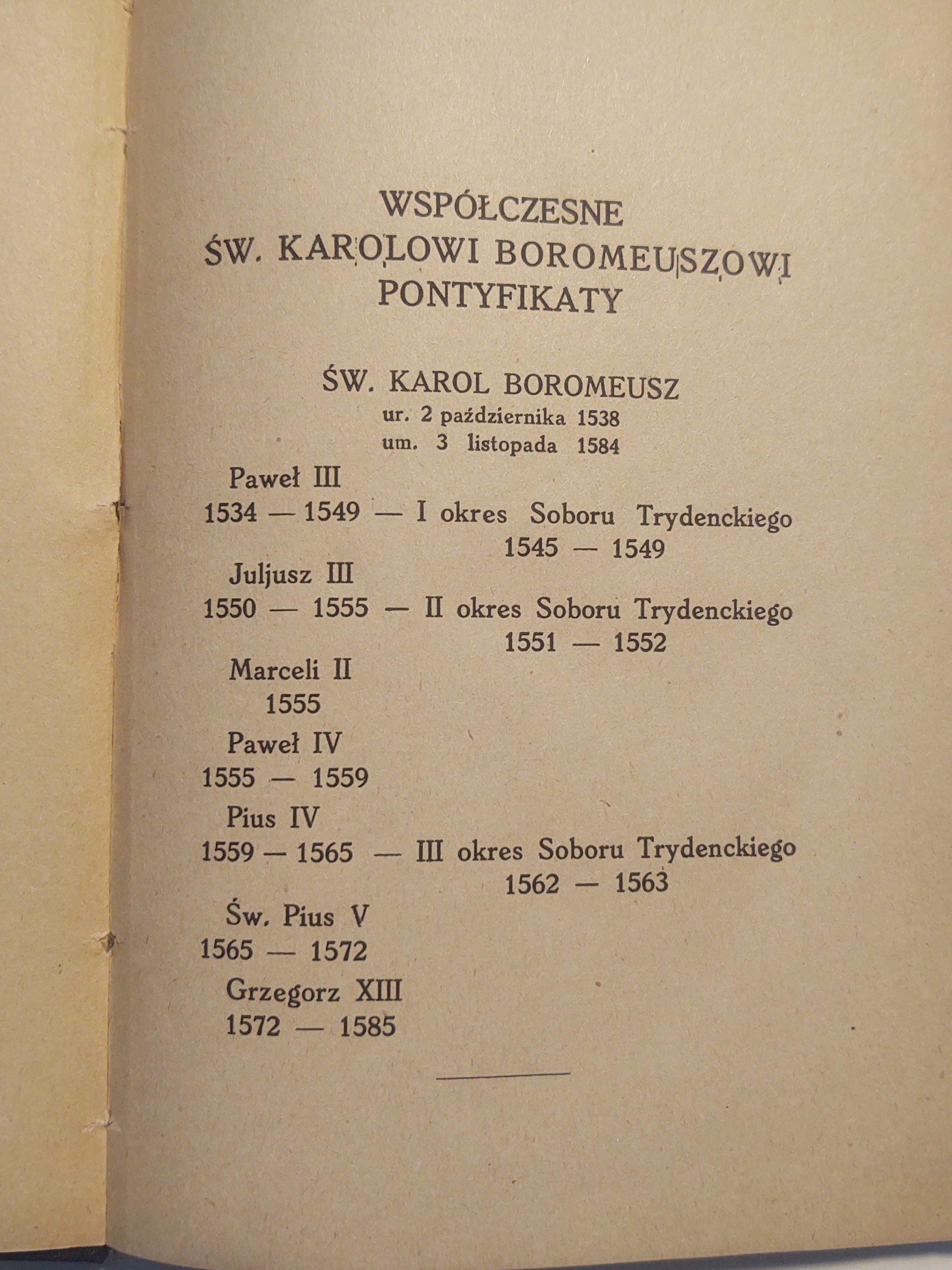 Książka "Św. Karol Boromeusz na tle odrodzenia religijnego w XVI wieku" Zdzisław Morawski, 1922 r.