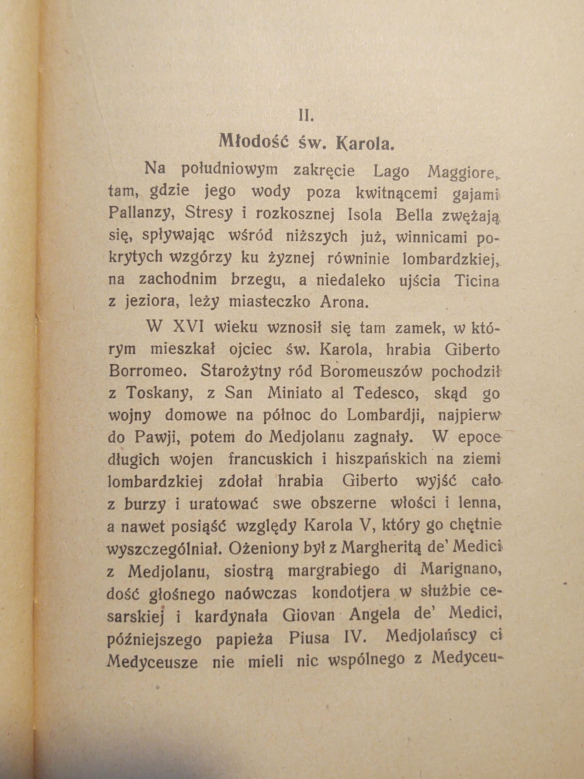 Książka "Św. Karol Boromeusz na tle odrodzenia religijnego w XVI wieku" Zdzisław Morawski, 1922 r.