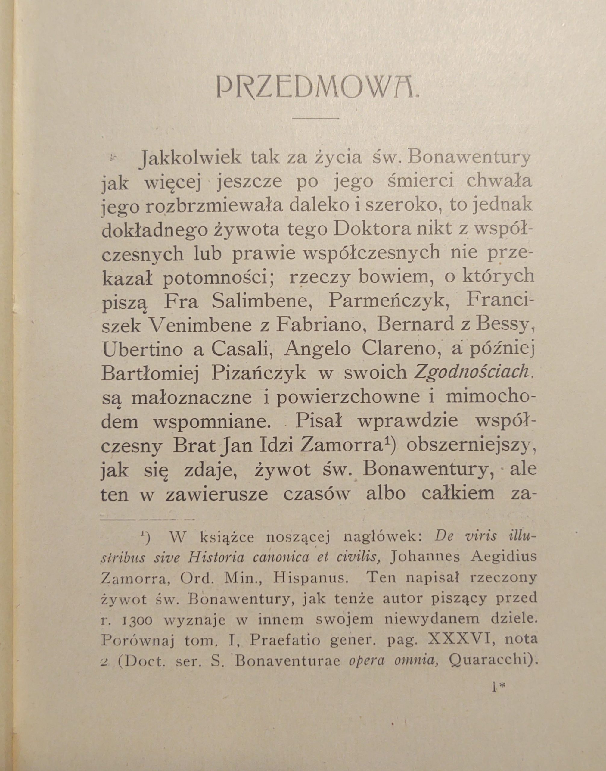 Książka "Żywot i pisma doktora serafickiego św. Bonawentury" Ks. Euzebiusz Stateczny O.F.M., 1915 r.