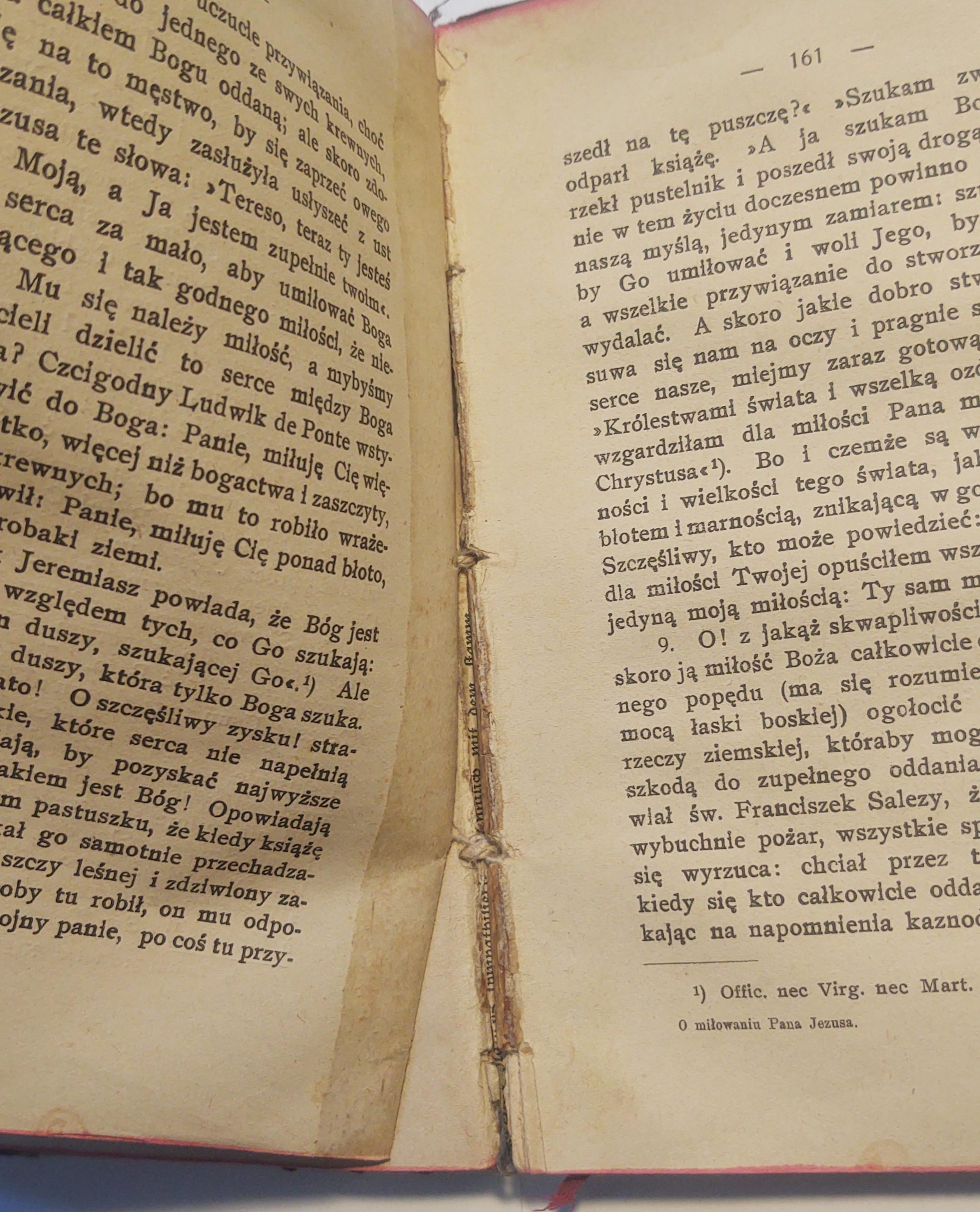 Książka "O umiłowaniu Pana Jezusa w życiu codziennem" Św. Alfons Marja Liguori, Doktor Kościoła, 1919 r.