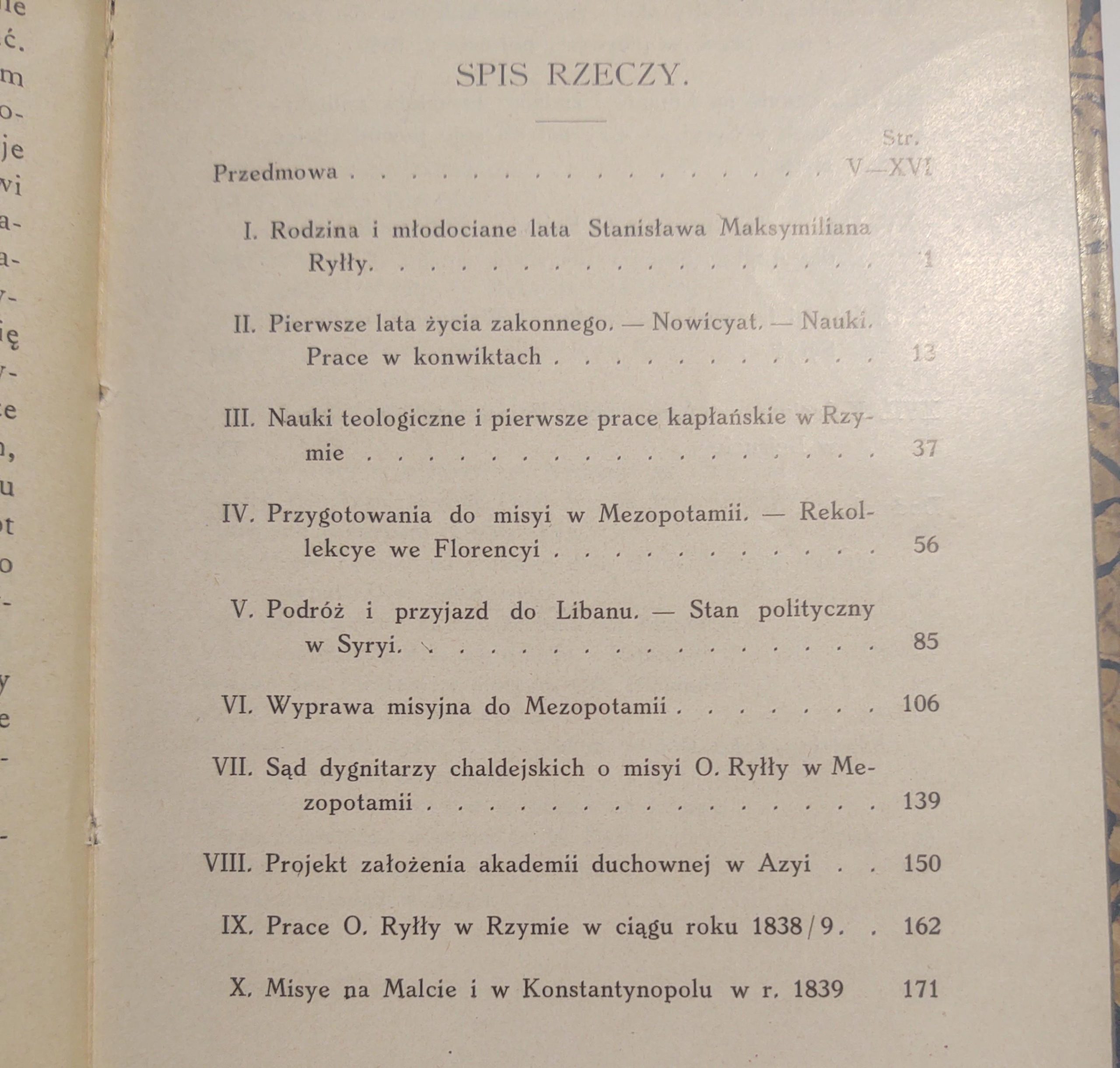 Książka" O. Maksymilian Ryłło. Towarzystwa Jezusowego misyonarz apostolski" Ks. M. Czermiński T. J., 1911 r.